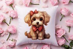 Cute Valentine Dog Clipart, Valentines Day Dog Clipart Product Image 4
