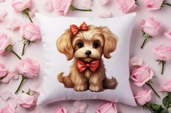 Cute Valentine Dog Clipart, Valentines Day Dog Clipart Product Image 4