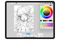 60 Procreate Chibi Girls Stamp Brushes Product Image 3