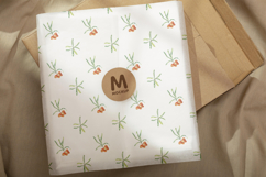 Sea Buckthorn Watercolor Seamless Pattern Hand Drawn PNG Product Image 6