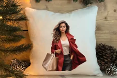 Holiday Shopping Clipart Sublimation, Christmas Shopping PNG Product Image 4