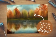 Forest & Lake Scenes Watercolor Paper Nature Lover Camping Product Image 3
