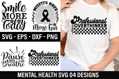 Mental Health SVG Design - Professional Overthinker Product Image 1