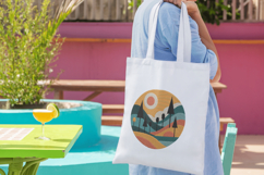 Retro Mountain Landscape Embroidery Design Product Image 4