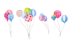 Watercolor Circus Clipart Bundle, Hand Painted PNG Product Image 3