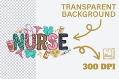 Nurse PNG Sublimation Design, Colorful Nursing Shirt Graphic Product Image 4