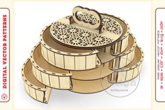 Box Organizer v30 - laser cut file - Glowforge ready SVG Product Image 4