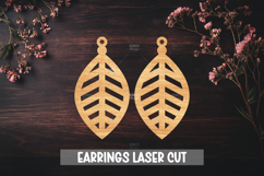 Boho Style Laser Cut Earrings SVG File Product Image 1