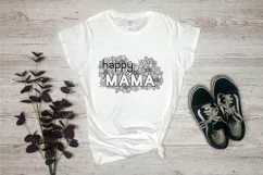 Mothers Day SVG | Happy Mama SVG | Floral Mom SVG Product Image 3