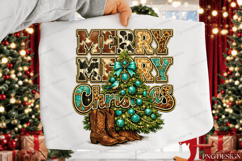 Merry Merry Christmas Sublimation Design Product Image 5