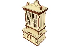 Sideboard ornament miniature Cupboard Cabinet laser cut file Product Image 10