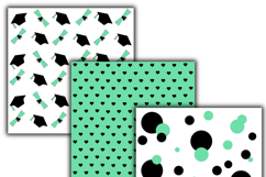 Graduation 2026 green digital papers Product Image 3