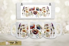 WILDFLOWERS mug wrap sublimation png Product Image 5