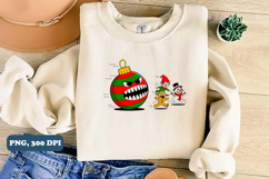 Christmas Ornament Ball Funny Gnome PNG Sublimation design Product Image 1