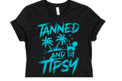 Tanned &amp; Tipsy Svg | Svg Files for Cricut | Shirt Svg Product Image 3
