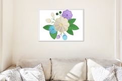 Colorful Floral Bouquet Embroidery Design for Machine Product Image 4