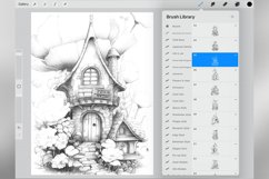 57 Procreate Blooming Fairy Homes Stamp Brushes Product Image 3