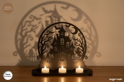 Halloween Candle Holder SVG Bundle | Laser Cut | Glowforge Product Image 4