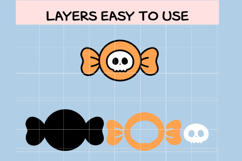 Kawaii Halloween Candy Clipart Set Product Image 5