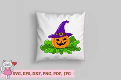 Pumpkin Witch Hat SVG, Halloween SVG, Pumpkin SVG file Product Image 2