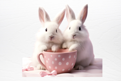 Chirstmas Bunnies Clipart PNG Product Image 4