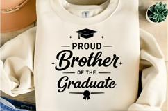 Proud Brother of Graduate SVG: Graduation Shirt Design, Product Image 7