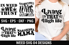 Weed SVG Design - Just Chillin With Mary Jane Product Image 1