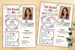 All About Me Editable Canva Template Product Image 4