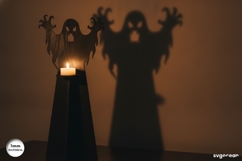 Ghost Candle Holder Laser Cut | Glowforge | SVG Product Image 2