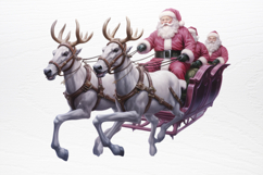 Christmas purple santa claus sublimation PNG Product Image 4