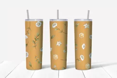 Nice gnomes and sunflowers Skinny tumbler wrap design Product Image 5