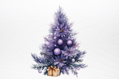 Lavender And Christmas Tree Sublimation PNG Product Image 4