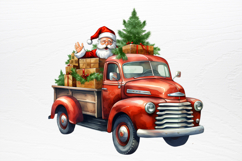 Christmas Truck Sublimation Clipart PNG Product Image 4