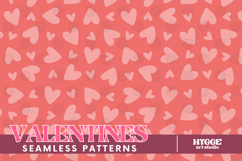 St Valentine&#039;s Day Hearts Cupid Love Seamless Pattern PNG Product Image 1