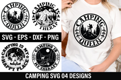 Camping Quotes SVG Design - Camping Is My Happy Place Product Image 1