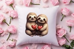 Couple Animal Valentines Day Clipart, Watercolor Couple Product Image 4