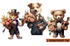 Romatic Gentleman Animal Sublimation, Product Image 1