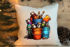 Funny Christmas Boy At Home Clipart Sublimation Product Image 4