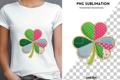 Patchwork clover png design for T-shirts Product Image 4