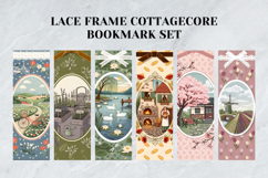 Lace Frame Cottagecore Bookmark Set,Vintage Floral Aesthetic Product Image 4