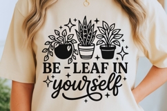 Be Leaf In Yourself Svg, Plant Lover Svg, Funny Gardener Svg Product Image 5