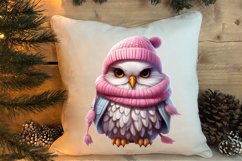 Cute Pink Christmas Animals Clipart Sublimation Product Image 4