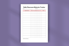 Daily Classroom Behavior Tracker | Student Behavior Log Product Image 4