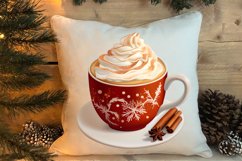 Christmas Cake Clipart, Christmas Cappuccino Clipart Product Image 4