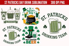 ST PATRICKS DAY Drink Sublimation Bundle PNG Product Image 4