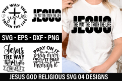 Jesus God Religious SVG Design - jesus the way the truth the Product Image 1
