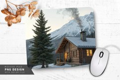 Peaceful Christmas Morning Mouse Pad PNG Design Product Image 1