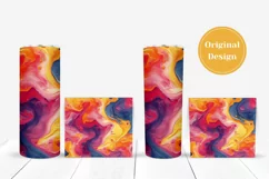 Art Paint Tumbler Sublimation Designs, Neon Colors Tumbler Product Image 4