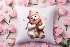 Valentines Day Bear Sublimation Clipart, Valentines Day PNG Product Image 4