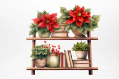 Christmas Houseplants Clipart PNG Product Image 4